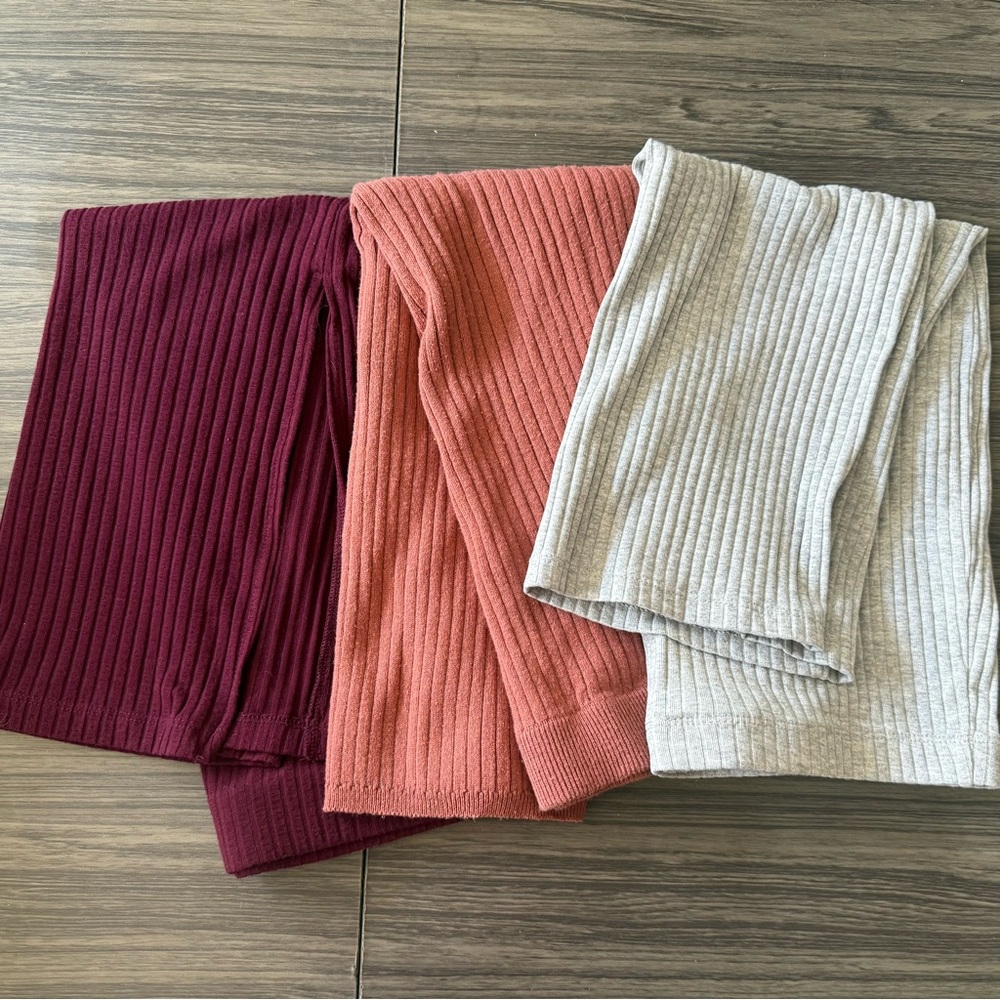 Ribbed Knit Pencil Skirts Bundle